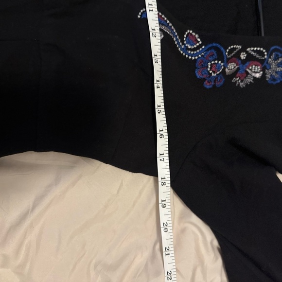 Free People holiday folk floral embroidered bell sleeve dress womens 4 bohemain - Picture 10 of 14